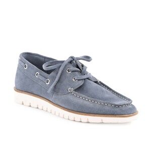 Seychelle’s Kipper Blue Suede Boat Shoes